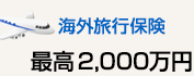 海外旅行保険　最高2,000万円