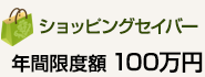 ショッピングセイバー　年間限度額100万円